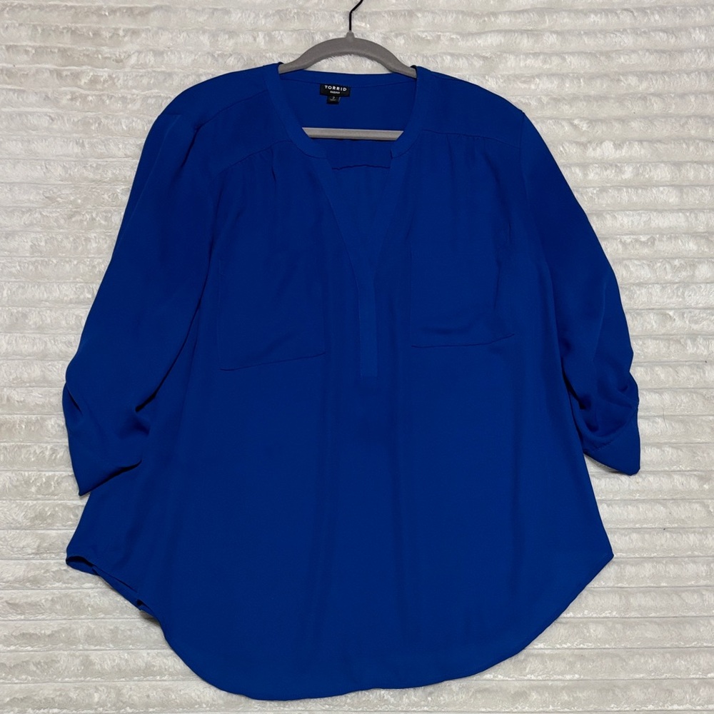 Torrid Vibrant Blue Women's Blouse